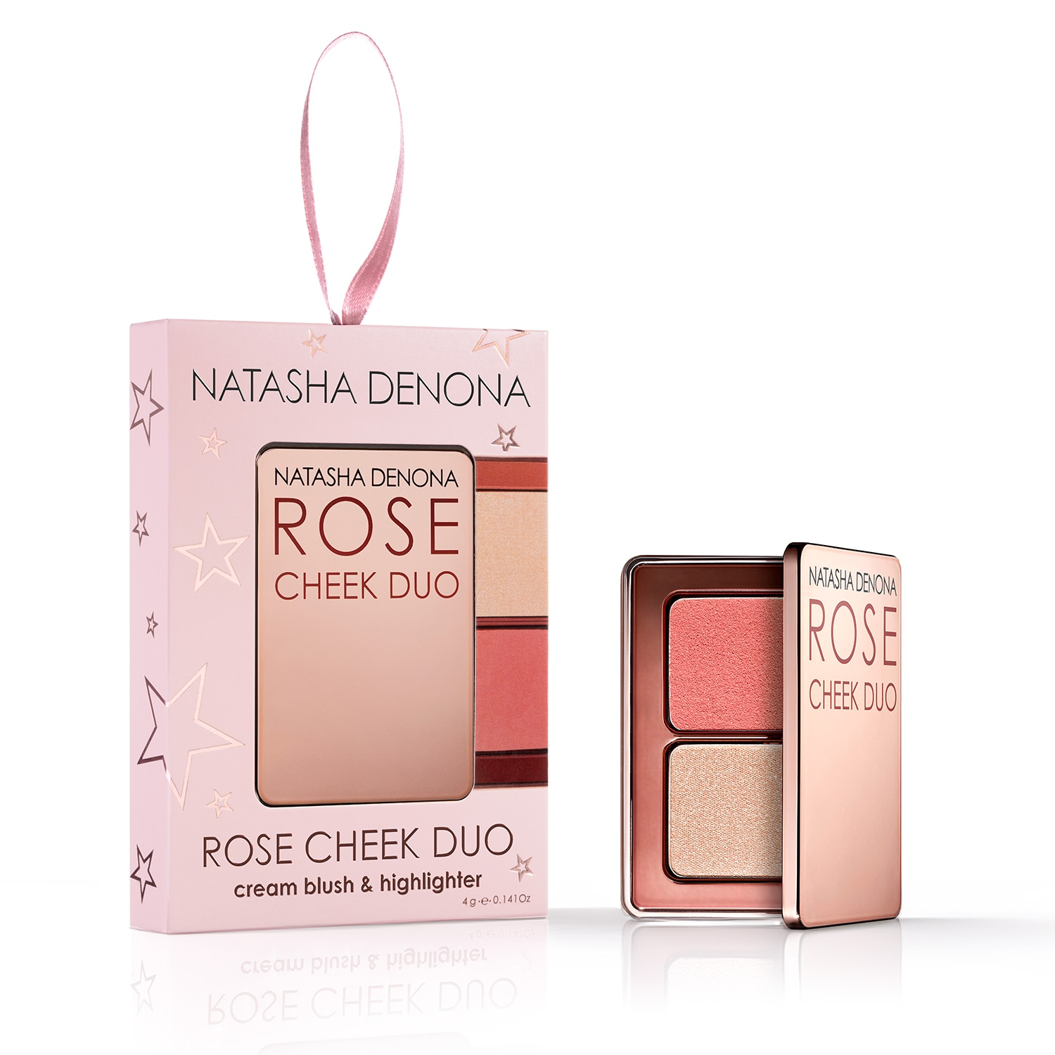 MINI ROSE CHEEK DUO – ORNAMENT CREAM BLUSH & HIGHLIGHTER ORNAMENT (SET DE MAQUILLAJE)